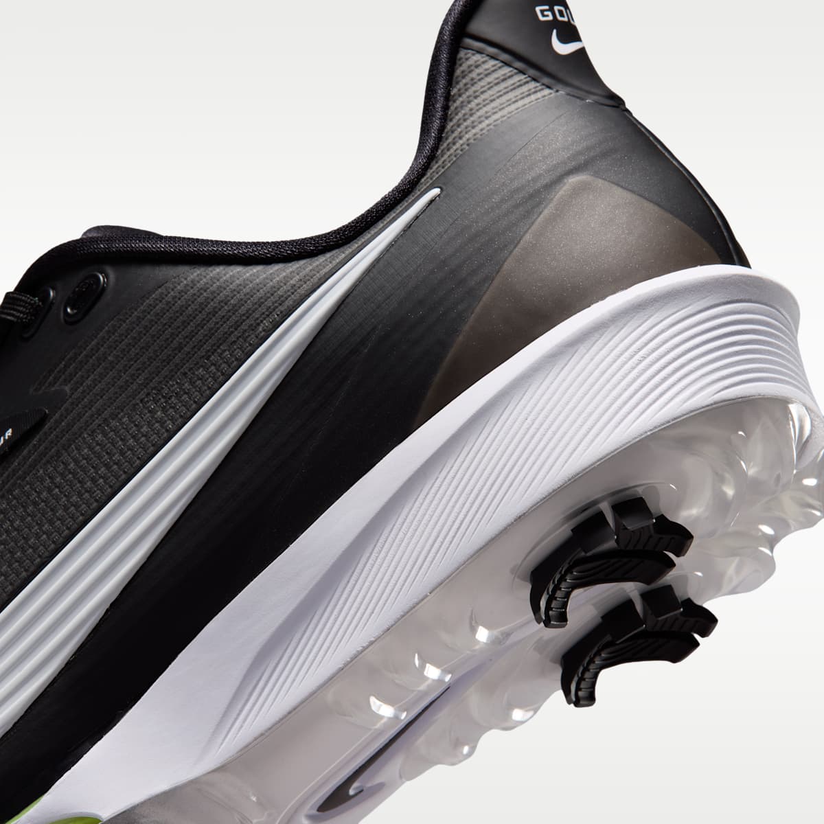 Nike NEXT% Tour 3 Golf Shoes (Wide) - Black/Light Smoke Grey/White - Image 9