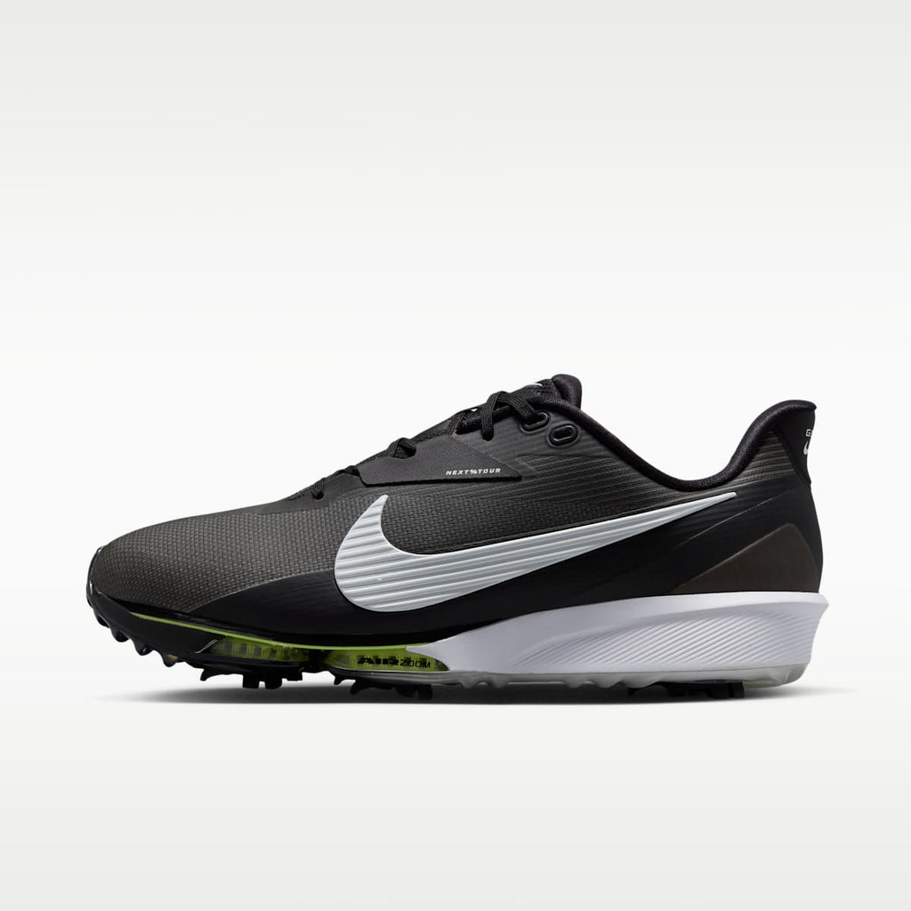 Women's Nike NEXT% Tour 3 Golf Shoes (Wide) - Black/Light Smoke Grey/White