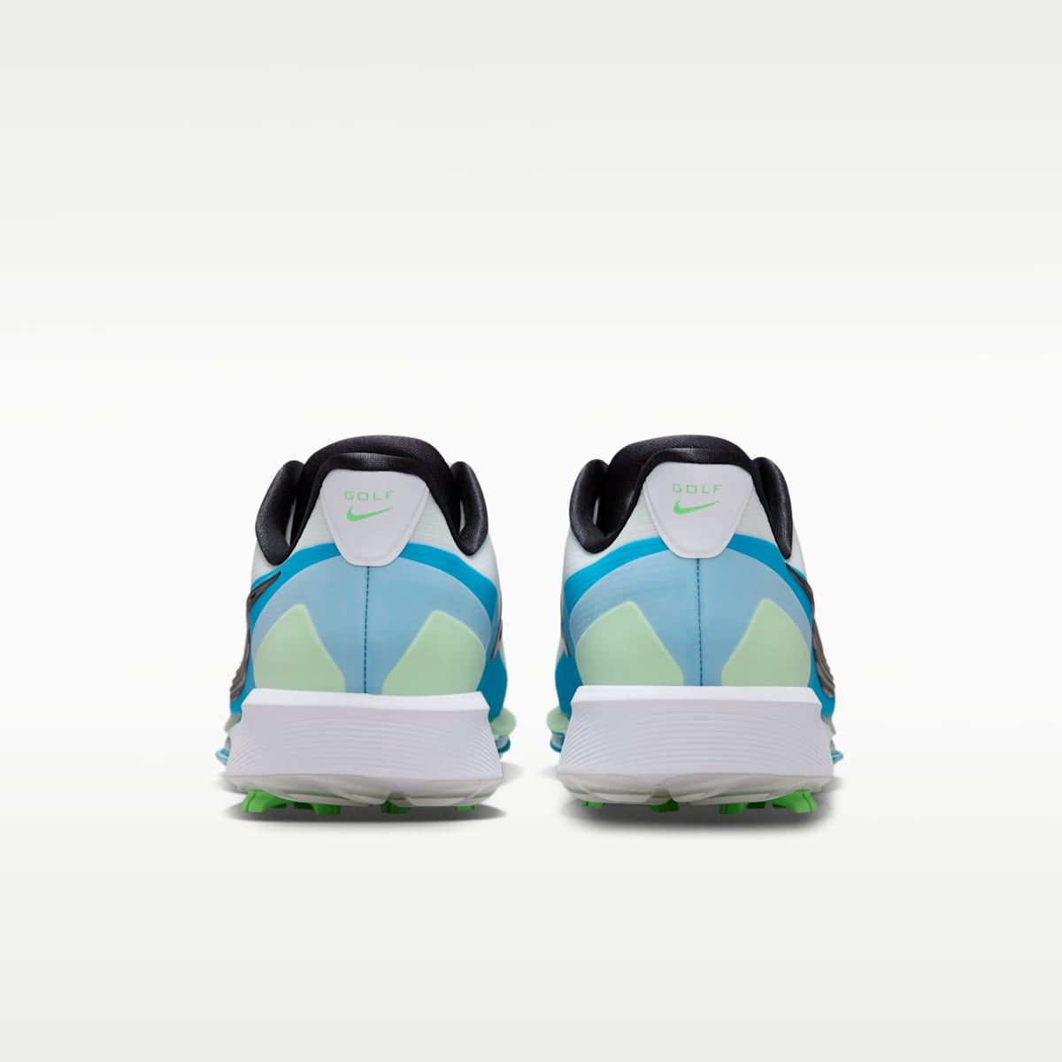 Nike NEXT% TOUR 3 Golf Shoes - White/Summit White/Light Current Blue/Black - Image 6