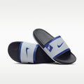 Nike Offcourt (Los Angeles Dodgers) Offcourt Slides - Wolf Grey/Dark Smoke Grey/Deep Royal Blue - Image 1