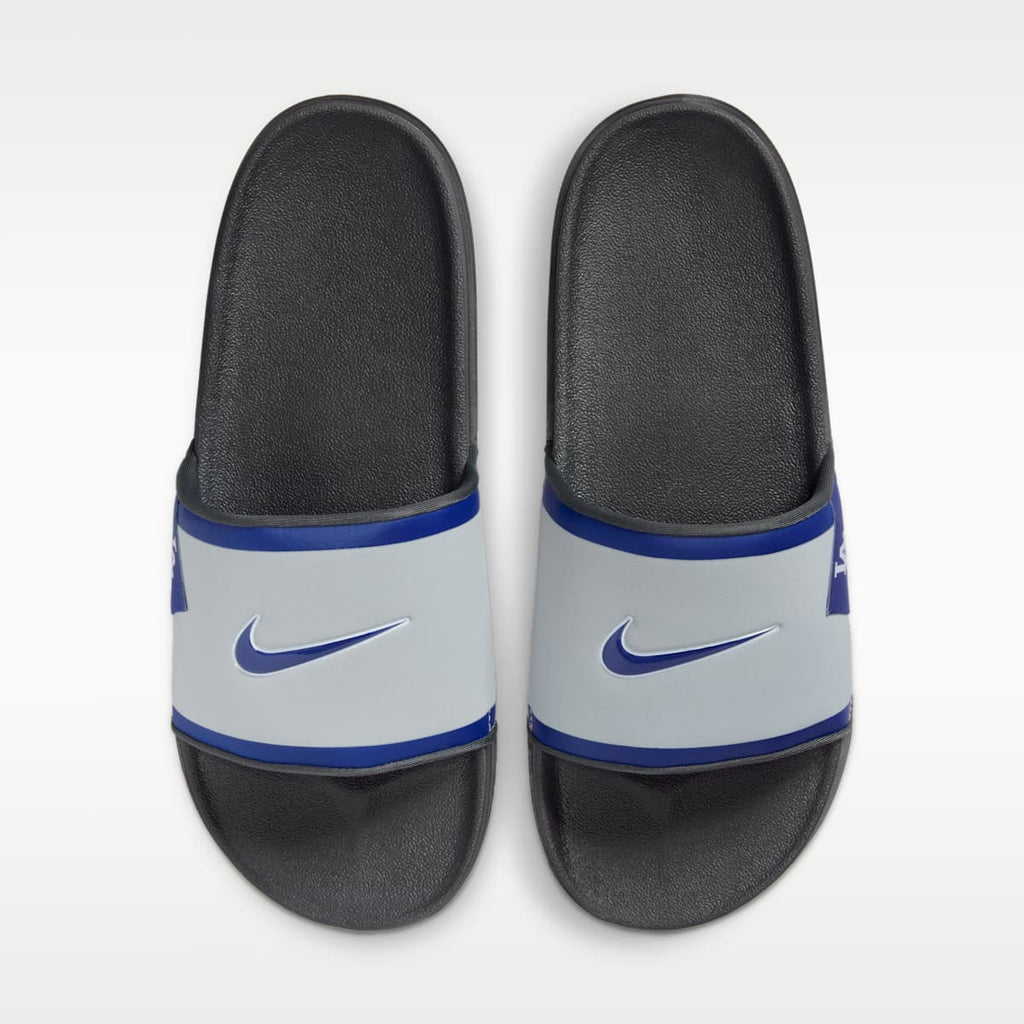 Nike Offcourt (Los Angeles Dodgers) Offcourt Slides - Wolf Grey/Dark Smoke Grey/Deep Royal Blue - Image 5