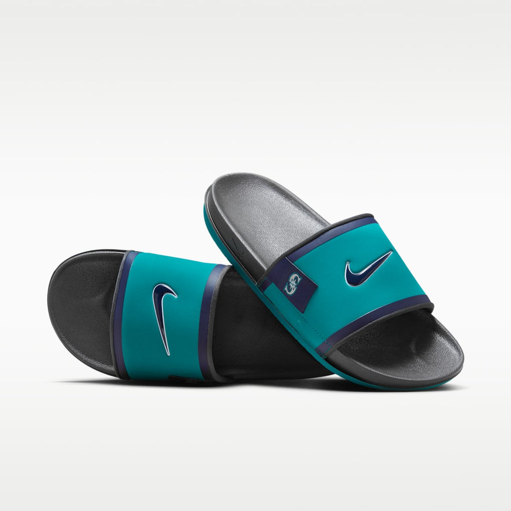 Nike Offcourt (Seattle Mariners) Offcourt Slides - Mardi Gras/Dark Smoke Grey/Midnight Navy - Image 1