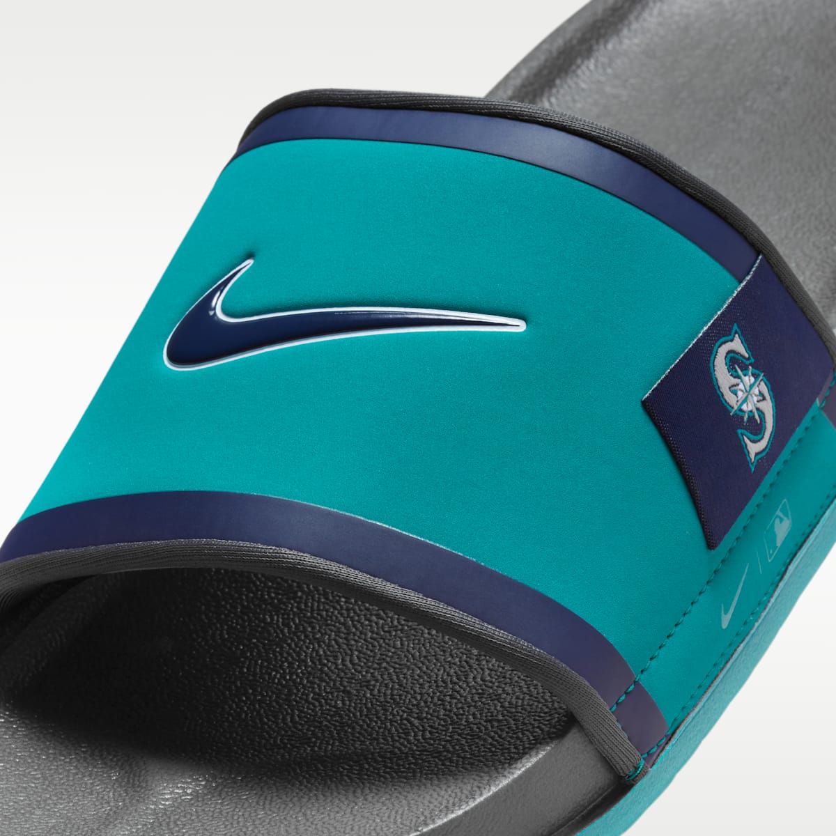 Nike Offcourt (Seattle Mariners) Offcourt Slides - Mardi Gras/Dark Smoke Grey/Midnight Navy - Image 6