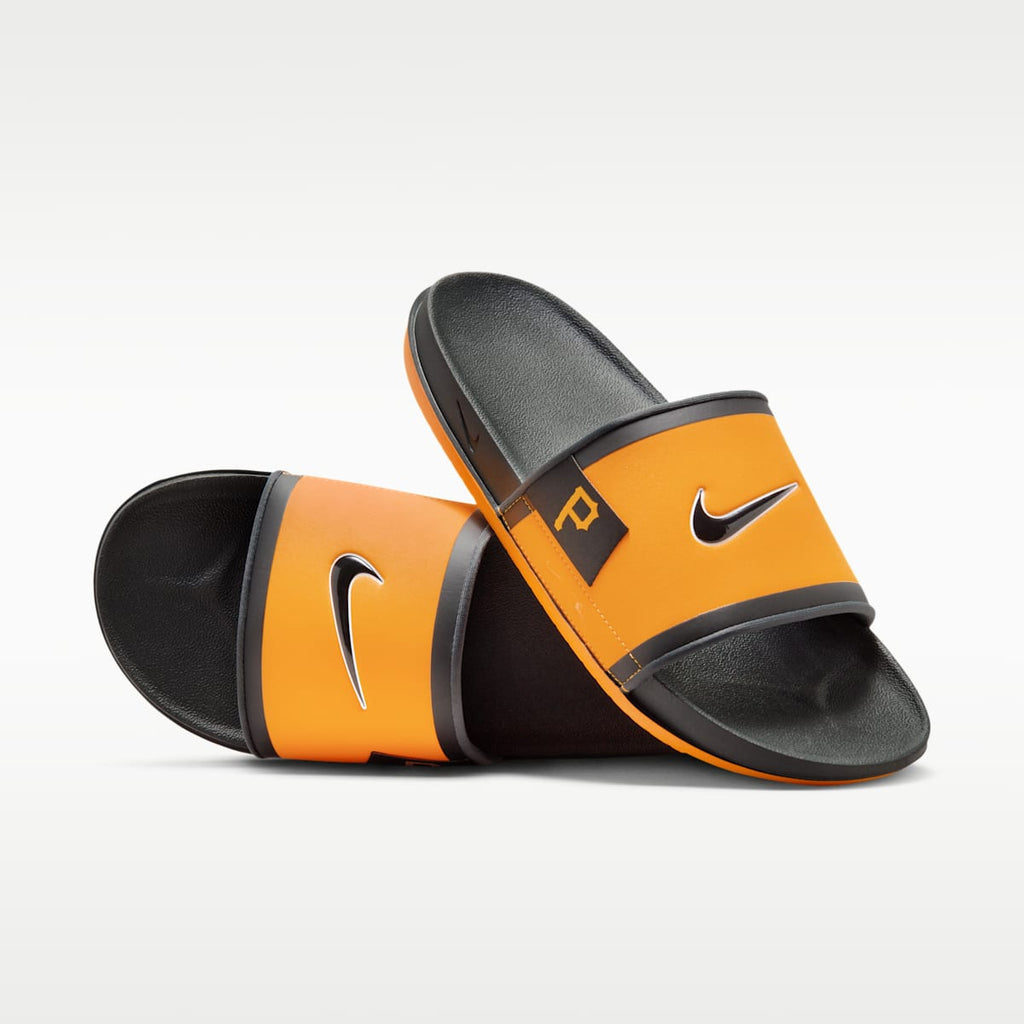 Nike Offcourt (Pittsburgh Pirates) Offcourt Slides - Sundown/Dark Smoke Grey/Black - Image 1