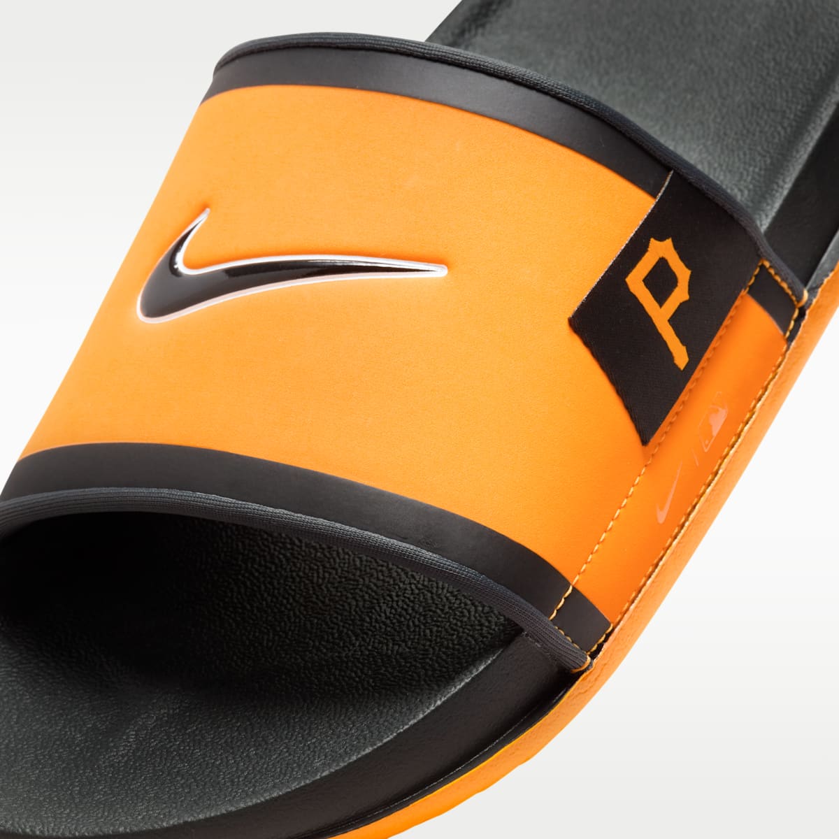 Nike Offcourt (Pittsburgh Pirates) Offcourt Slides - Sundown/Dark Smoke Grey/Black - Image 6