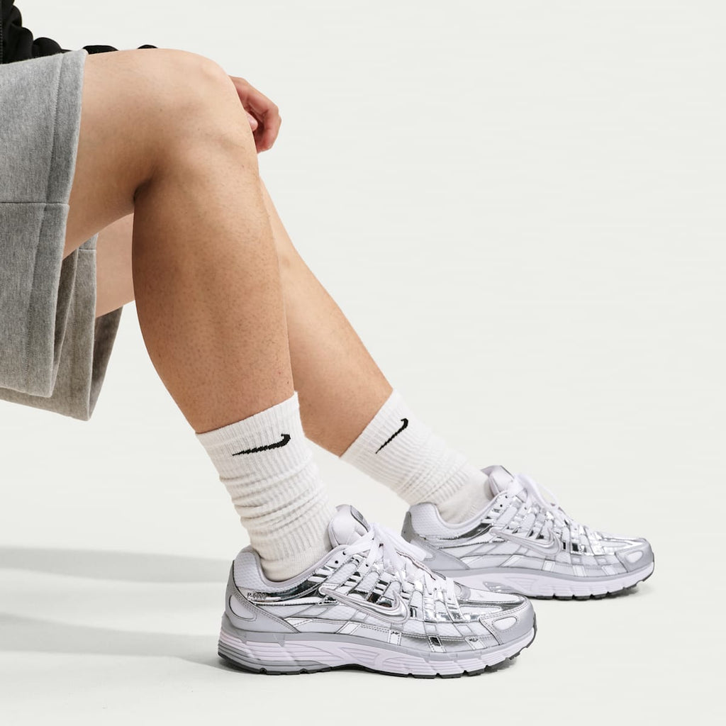 Nike P-6000 Shoes - White/Grey Fog/Iron Grey/Metallic Silver - Image 9