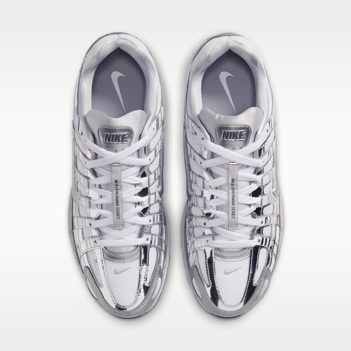 Nike P-6000 Shoes - White/Grey Fog/Iron Grey/Metallic Silver - Image 4