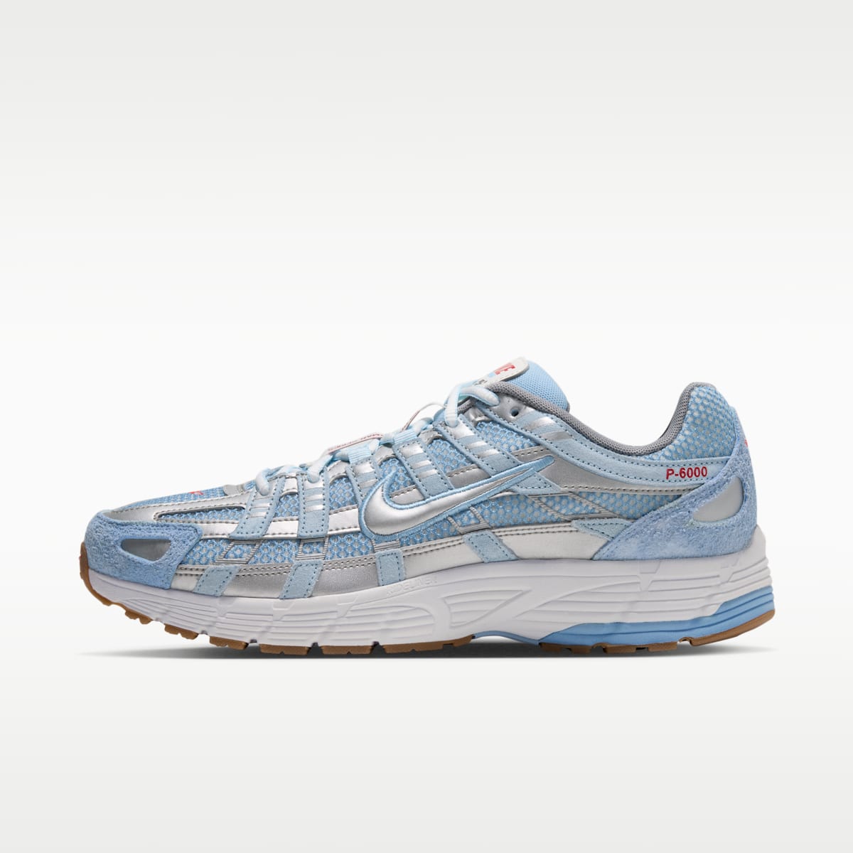 Nike P-6000 Men's Shoes - Soft Blue/Summit White/Midnight Navy/Metallic Silver - Image 1