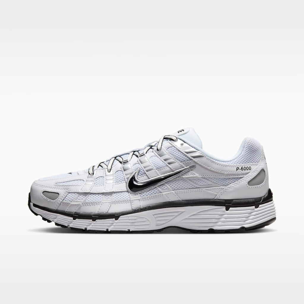 Nike P-6000 Shoes - White/Metallic Silver/Black/Black - Image 1