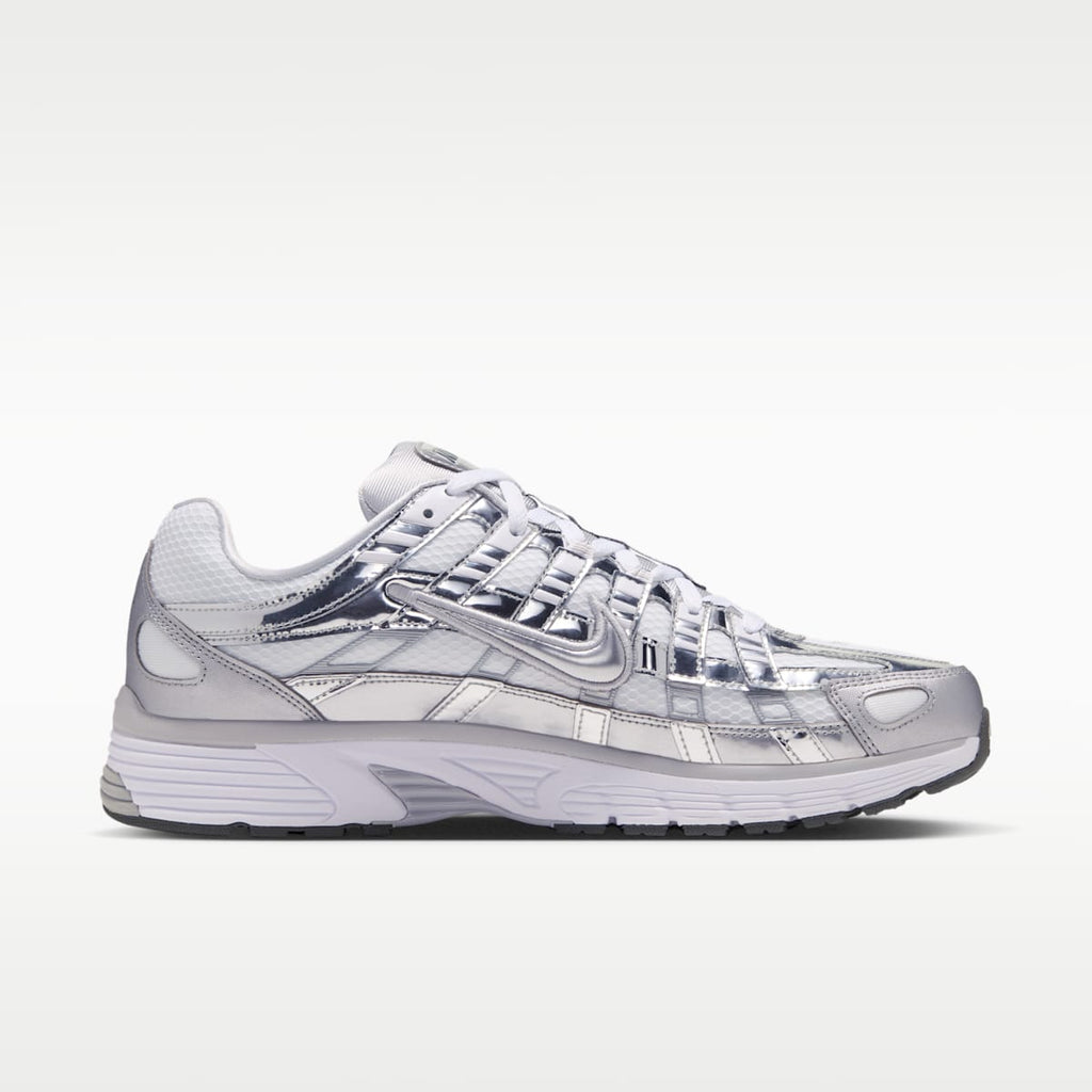Nike P-6000 Shoes - White/Grey Fog/Iron Grey/Metallic Silver - Image 3