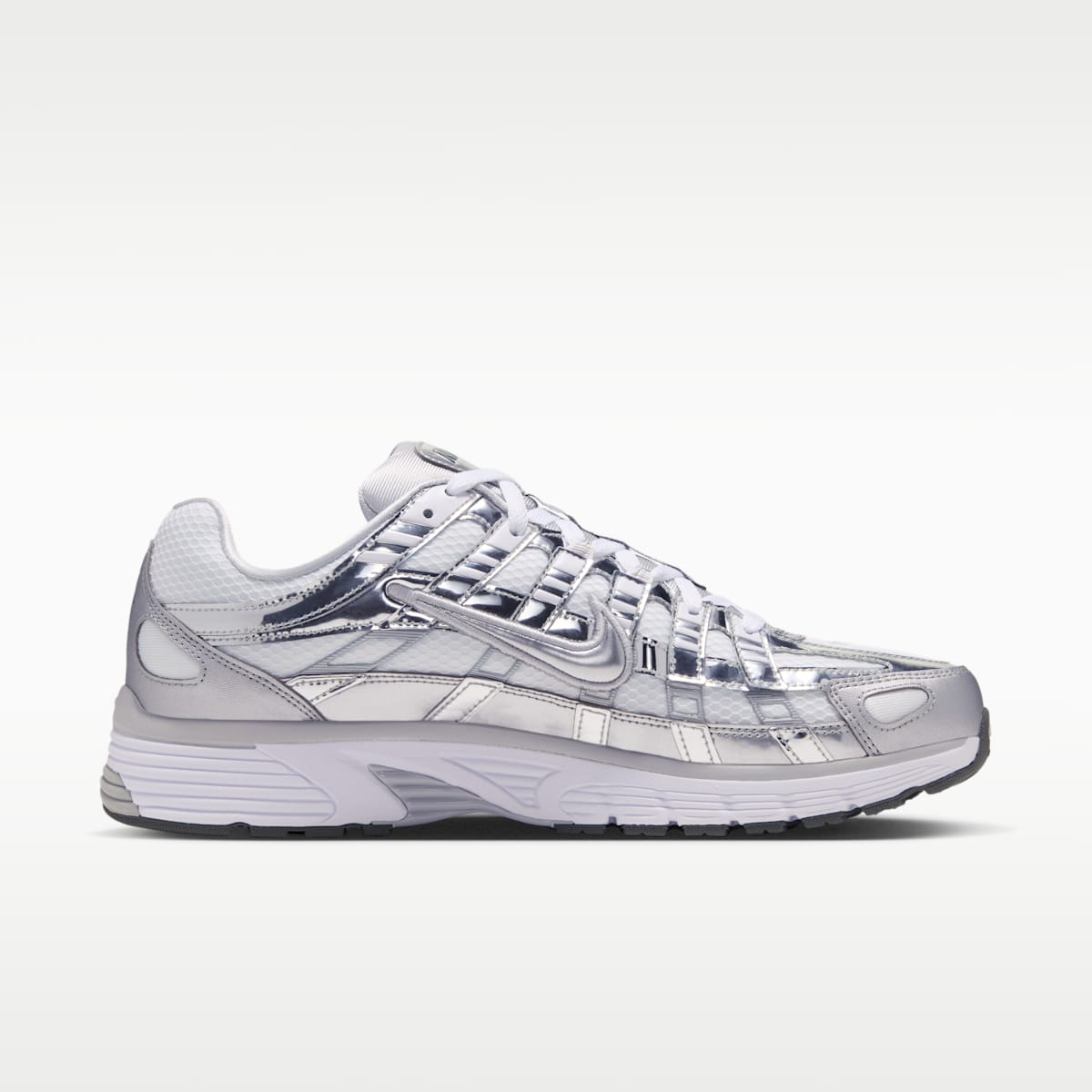 Nike P-6000 Shoes - White/Grey Fog/Iron Grey/Metallic Silver - Image 3