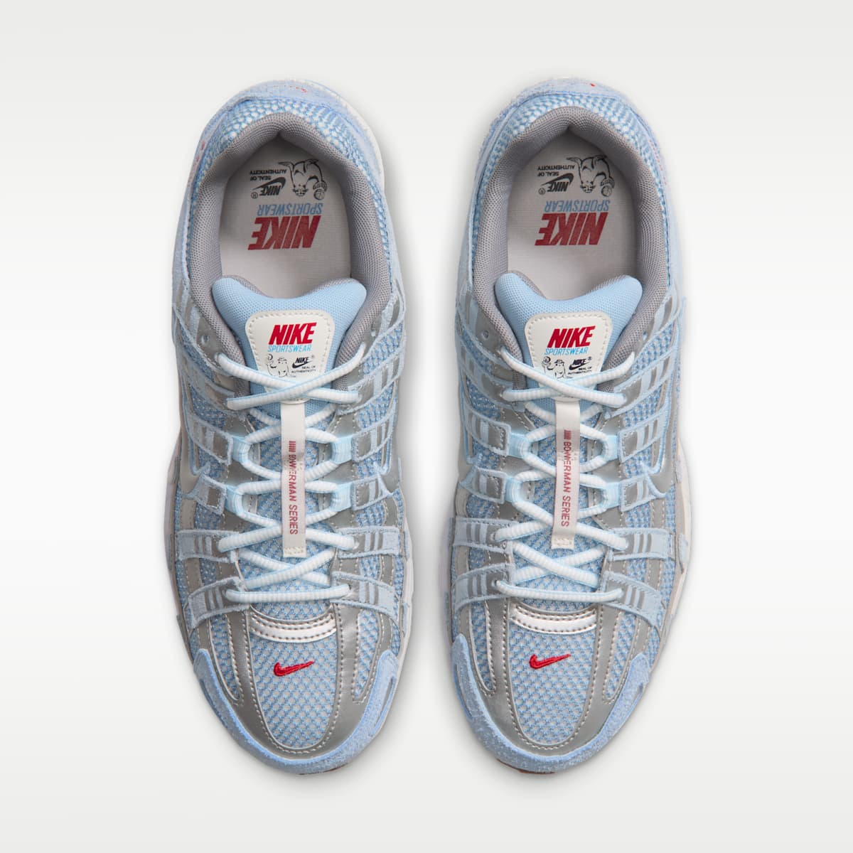 Nike P-6000 Men's Shoes - Soft Blue/Summit White/Midnight Navy/Metallic Silver - Image 4