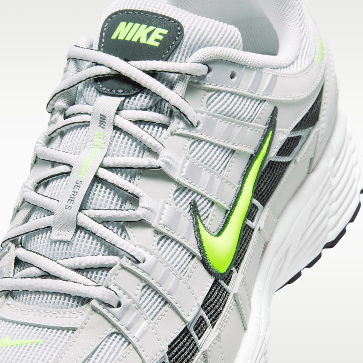 Nike P-6000 Men's Shoes - Grey Fog/Dark Smoke Grey/Summit White/Volt - Image 7