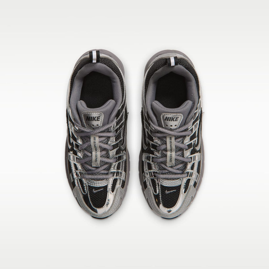 Nike P-6000 Little Kids' Shoes - Black/Pencil Point/Dark Grey/Metallic Silver