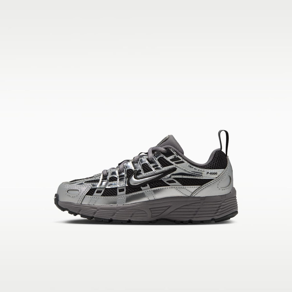 Nike P-6000 Little Kids' Shoes - Black/Pencil Point/Dark Grey/Metallic Silver