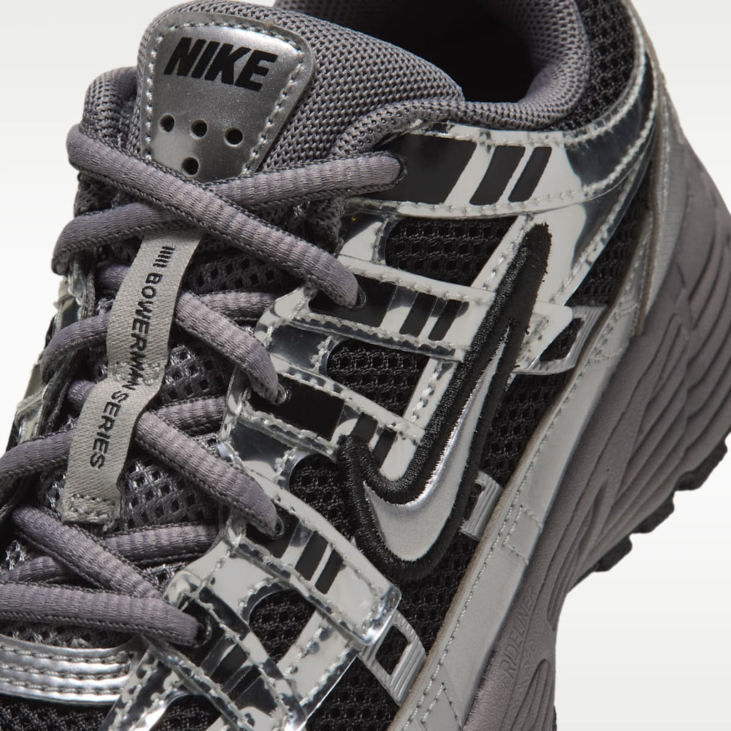 Nike P-6000 Little Kids' Shoes - Black/Pencil Point/Dark Grey/Metallic Silver