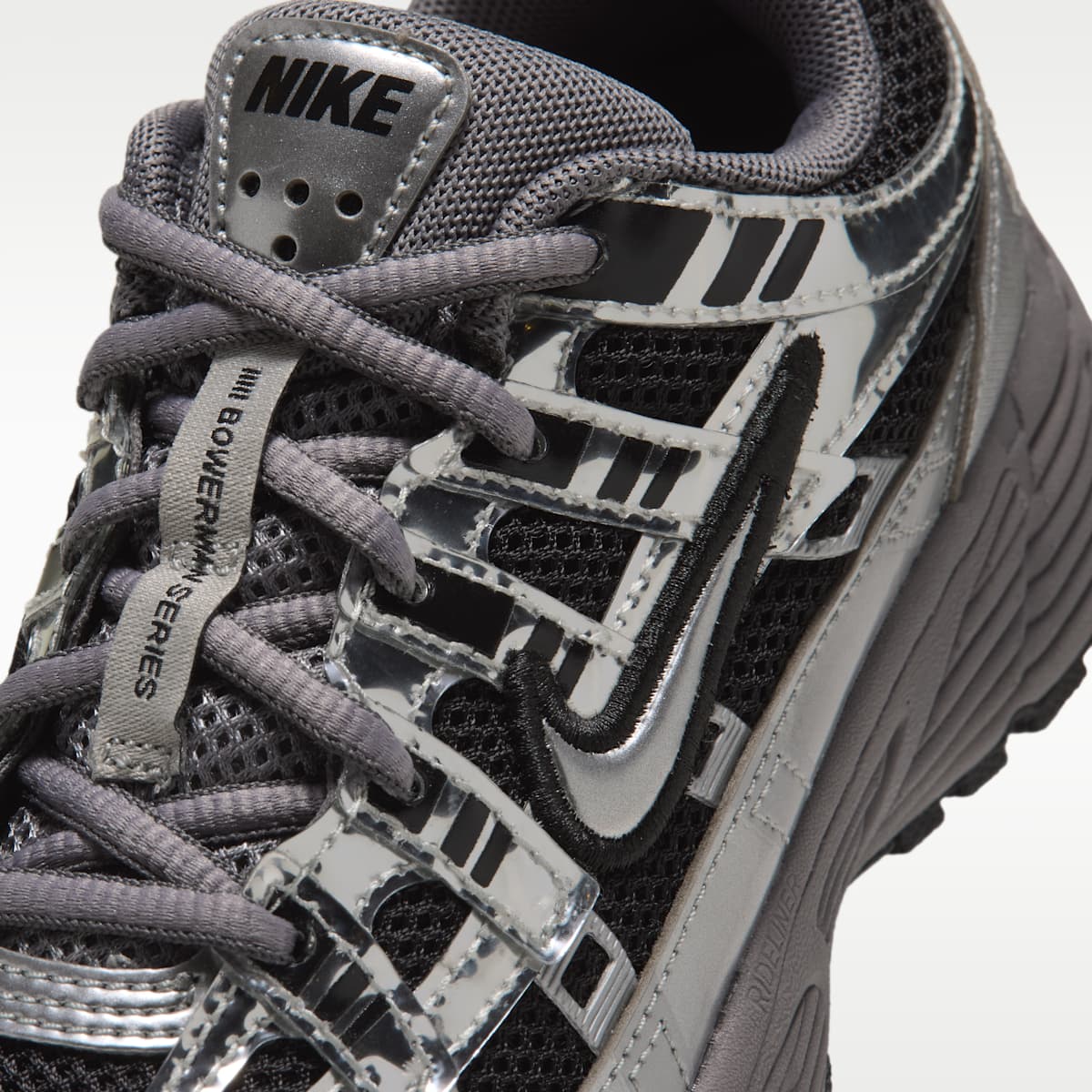 Nike P-6000 Little Kids' Shoes - Black/Pencil Point/Dark Grey/Metallic Silver