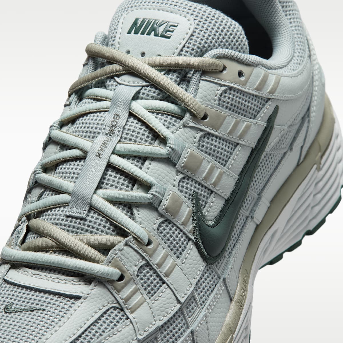 Nike P-6000 Men's Shoes - Light Pumice/Light Silver/Spruce Fog/Camo Green - Image 7