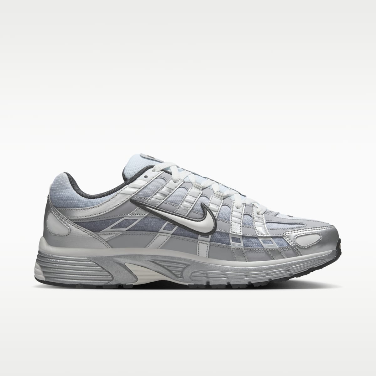 Nike P-6000 Fade Men's Shoes - Metallic Silver/Wolf Grey/Anthracite/Summit White - Image 3