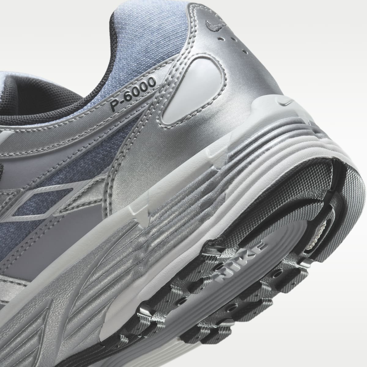 Nike P-6000 Fade Men's Shoes - Metallic Silver/Wolf Grey/Anthracite/Summit White - Image 8