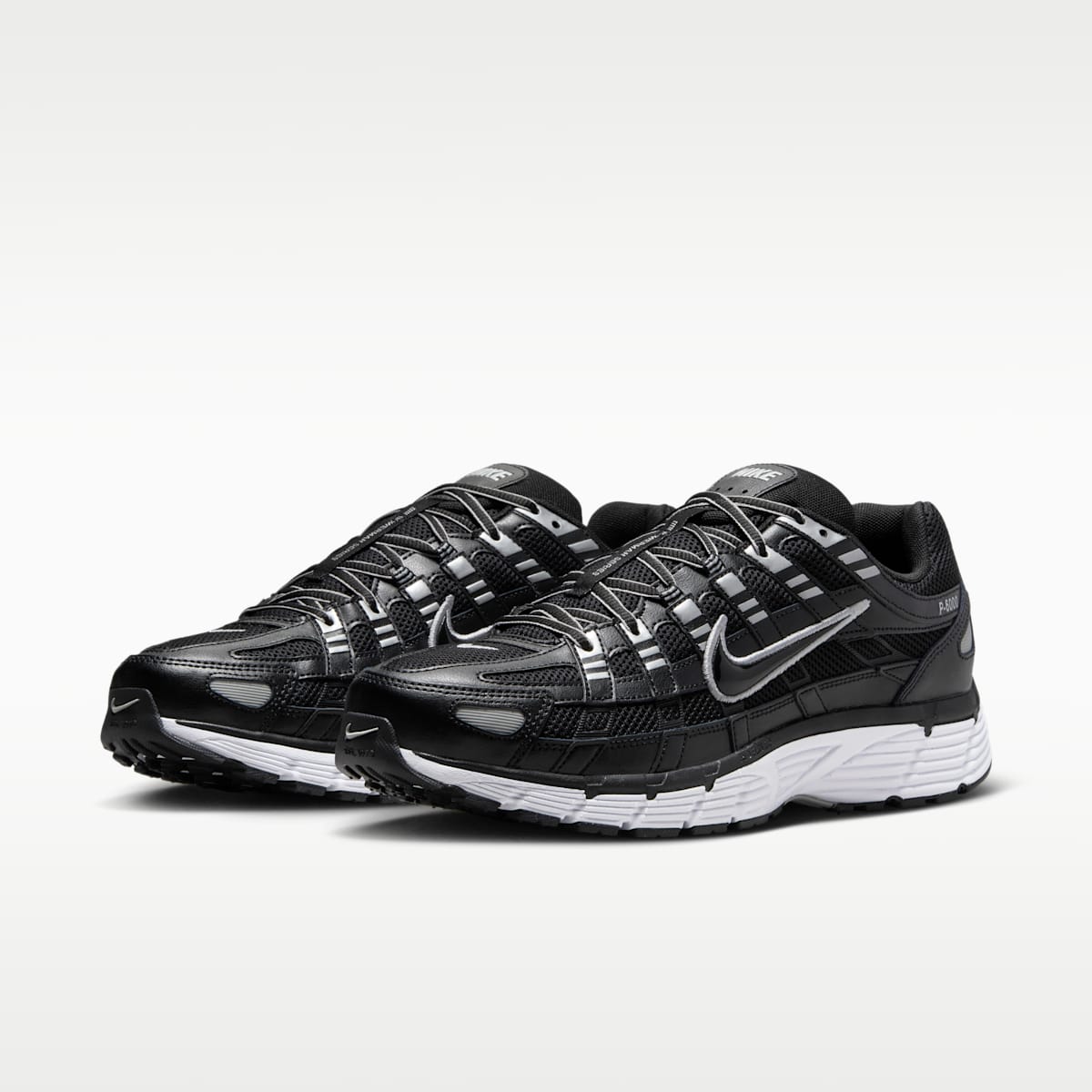 Nike P-6000 Shoes - Black/White/Metallic Silver/Black - Image 5