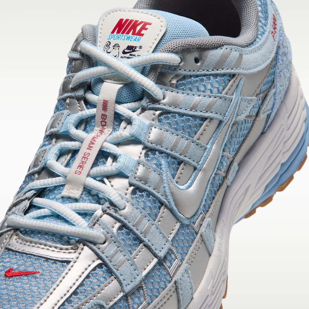 Nike P-6000 Men's Shoes - Soft Blue/Summit White/Midnight Navy/Metallic Silver - Image 7