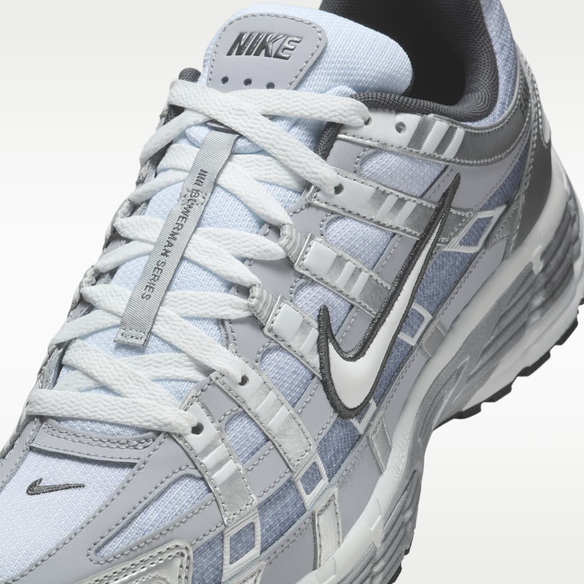 Nike P-6000 Fade Men's Shoes - Metallic Silver/Wolf Grey/Anthracite/Summit White - Image 7