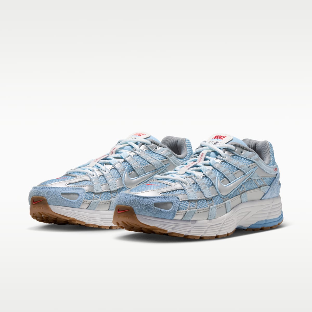 Nike P-6000 Men's Shoes - Soft Blue/Summit White/Midnight Navy/Metallic Silver - Image 5