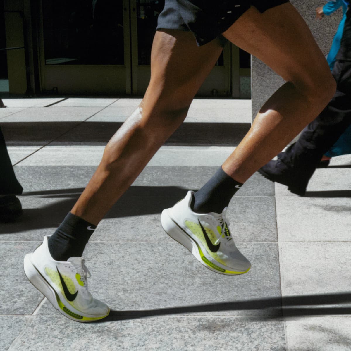 Nike Pegasus Plus 2 Men's Road Running Shoes - White/Lemon Venom/Black - Image 11