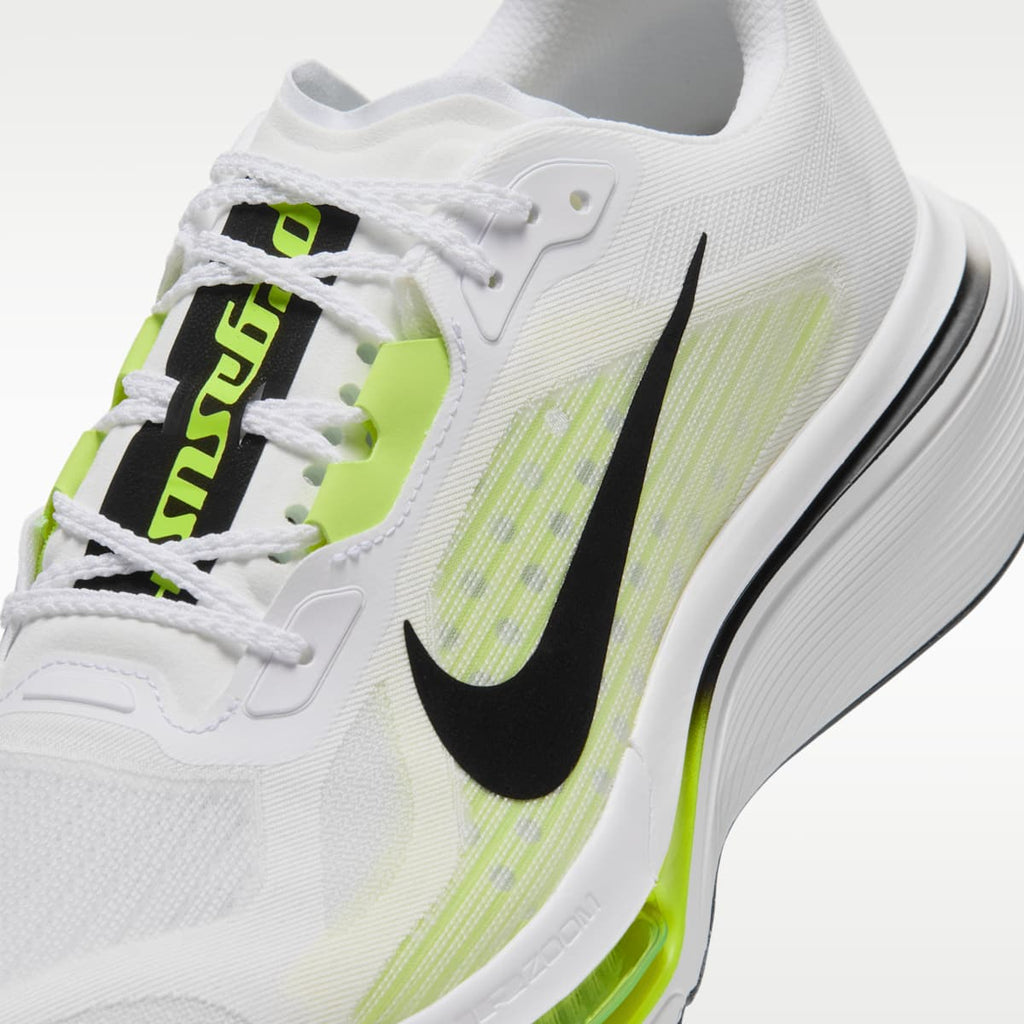 Nike Pegasus Plus 2 Men's Road Running Shoes - White/Lemon Venom/Black - Image 7