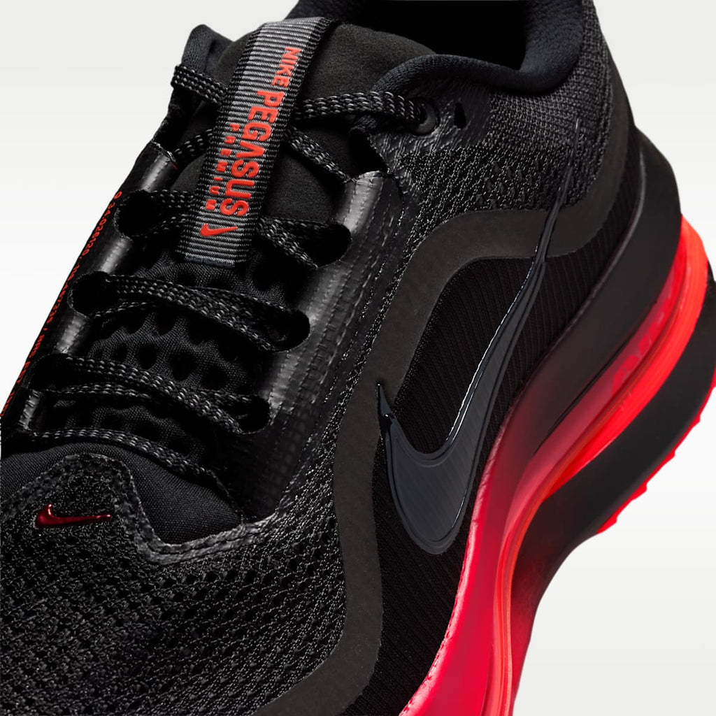 Nike Pegasus Premium Men's Road Running Shoes - Black/University Red/Bright Crimson/Black - Image 7