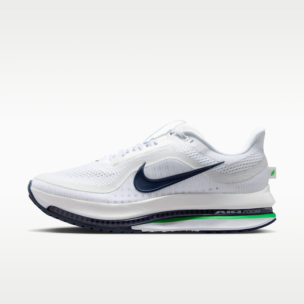 Nike Pegasus Premium Men's Road Running Shoes - White/Midnight Navy/Green Spark - Image 1