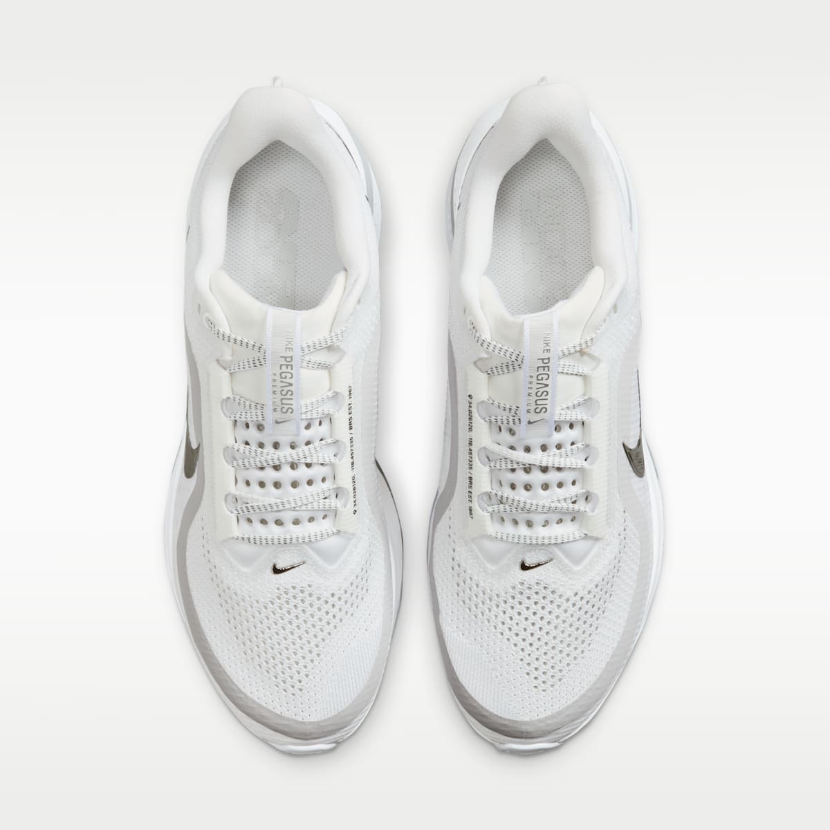 Nike Pegasus Premium Men's Road Running Shoes - White/Metallic Silver/Metallic Silver - Image 4