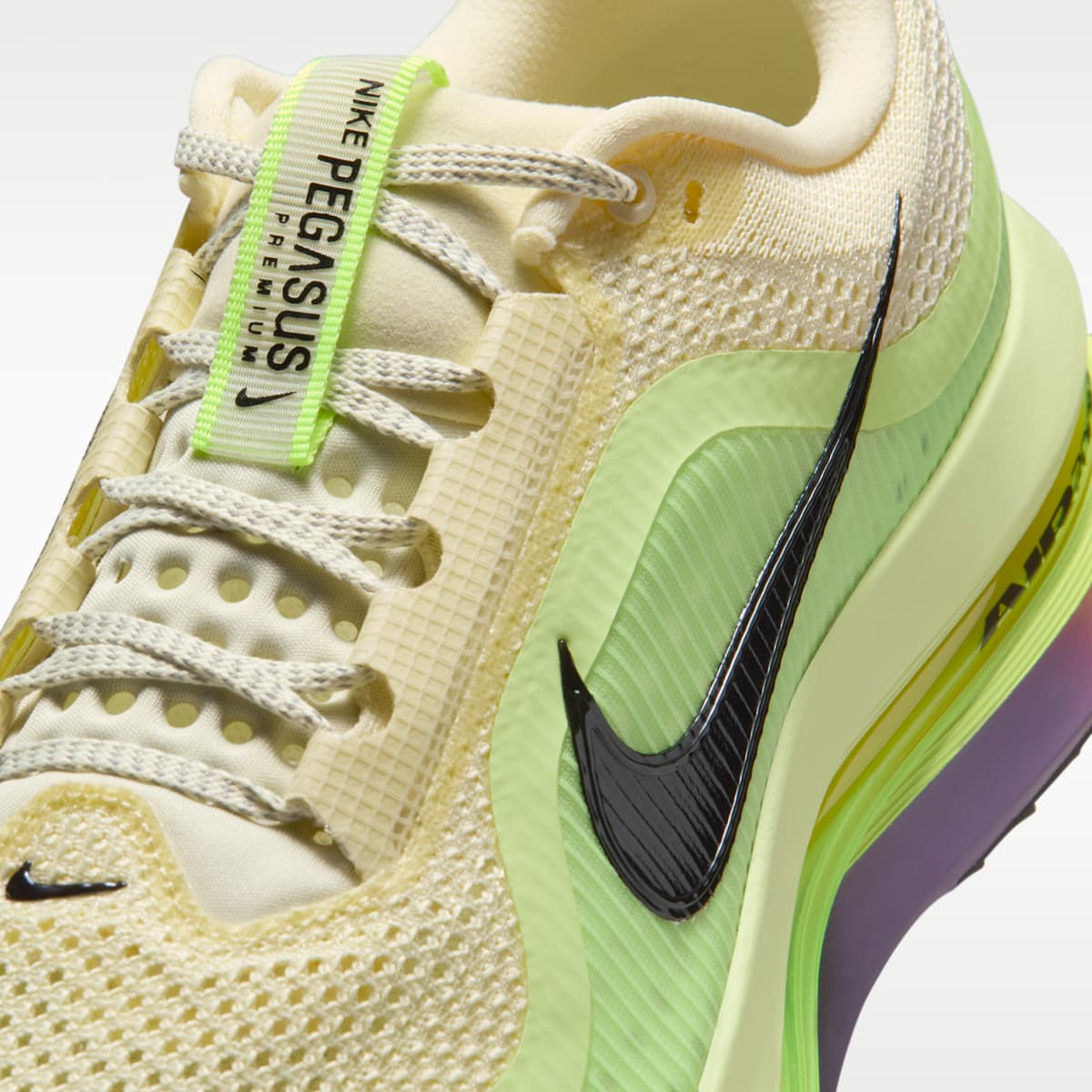 Nike Pegasus Premium Men's Road Running Shoes - Alabaster/Barely Volt/Volt Ice/Black - Image 7