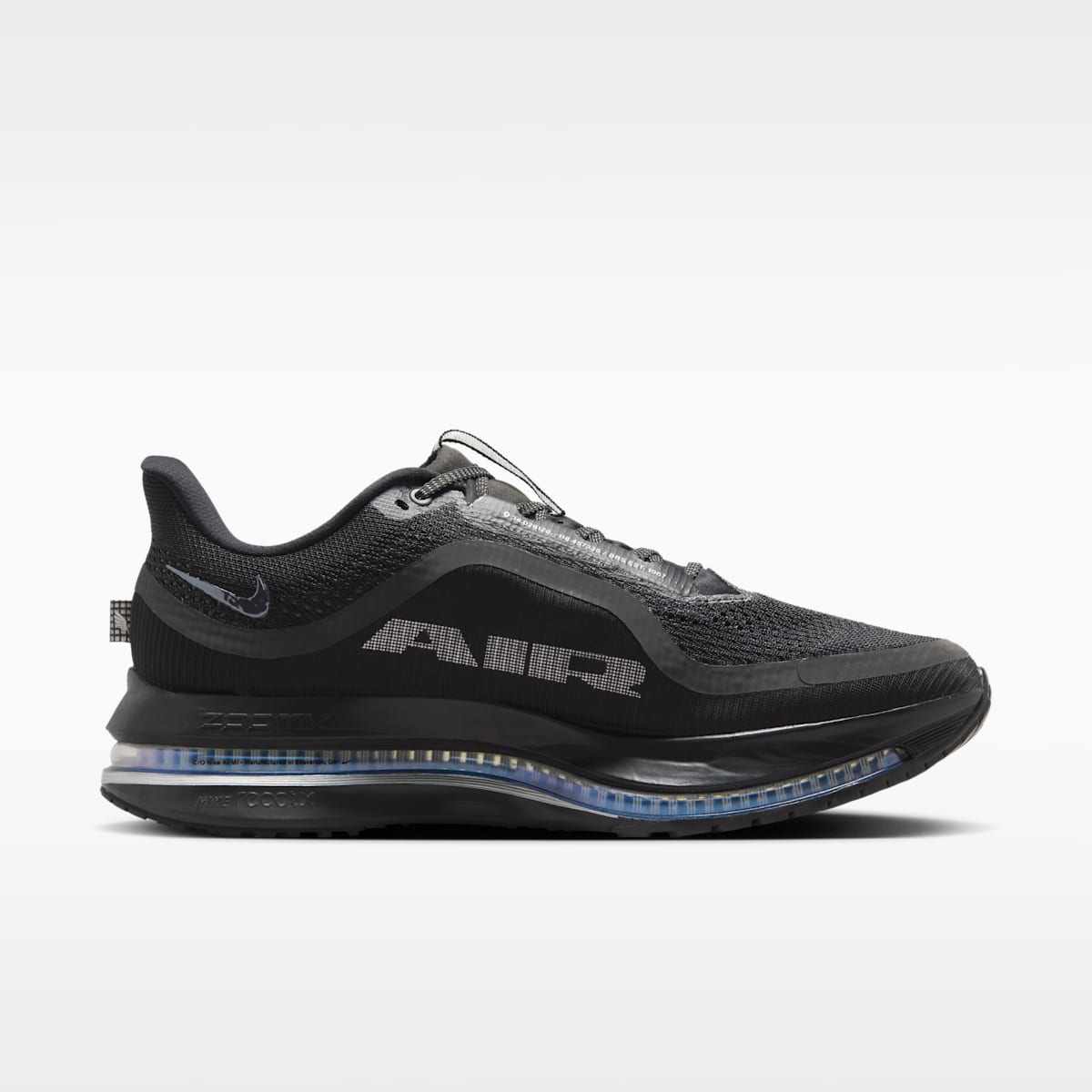 Nike Pegasus Premium Men's Road Running Shoes - Black/Metallic Silver/Black - Image 3