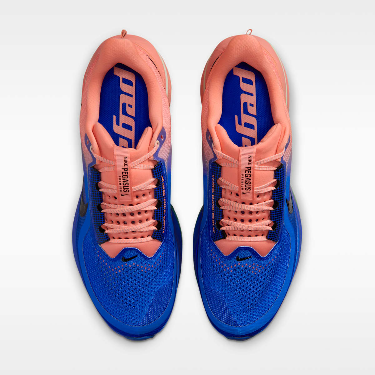 Nike Pegasus Premium Men's Road Running Shoes - Racer Blue/Atomic Pink/Volt Tint/Black - Image 4