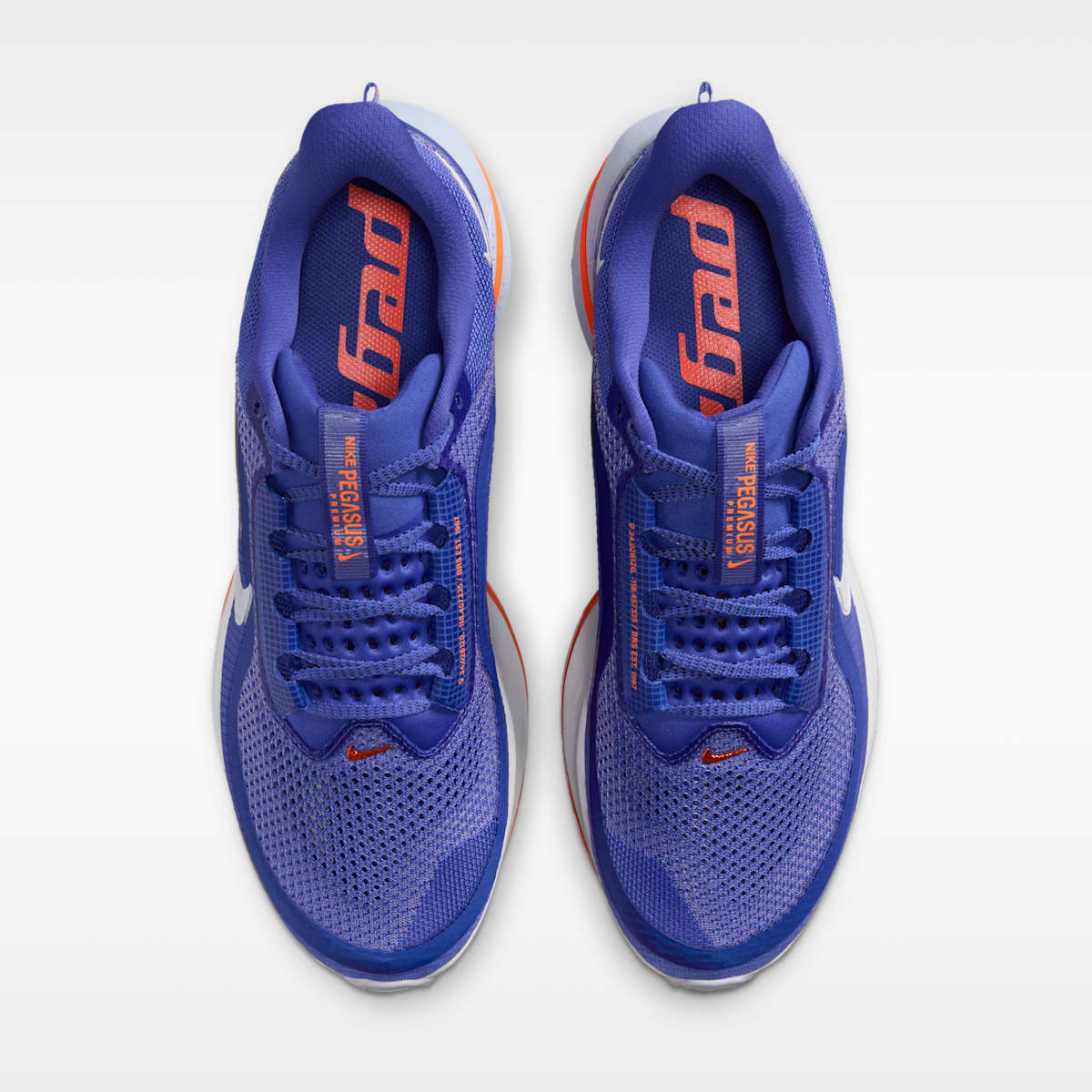 Nike Pegasus Premium Men's Road Running Shoes - Lapis/Total Orange/Off Noir/White - Image 4