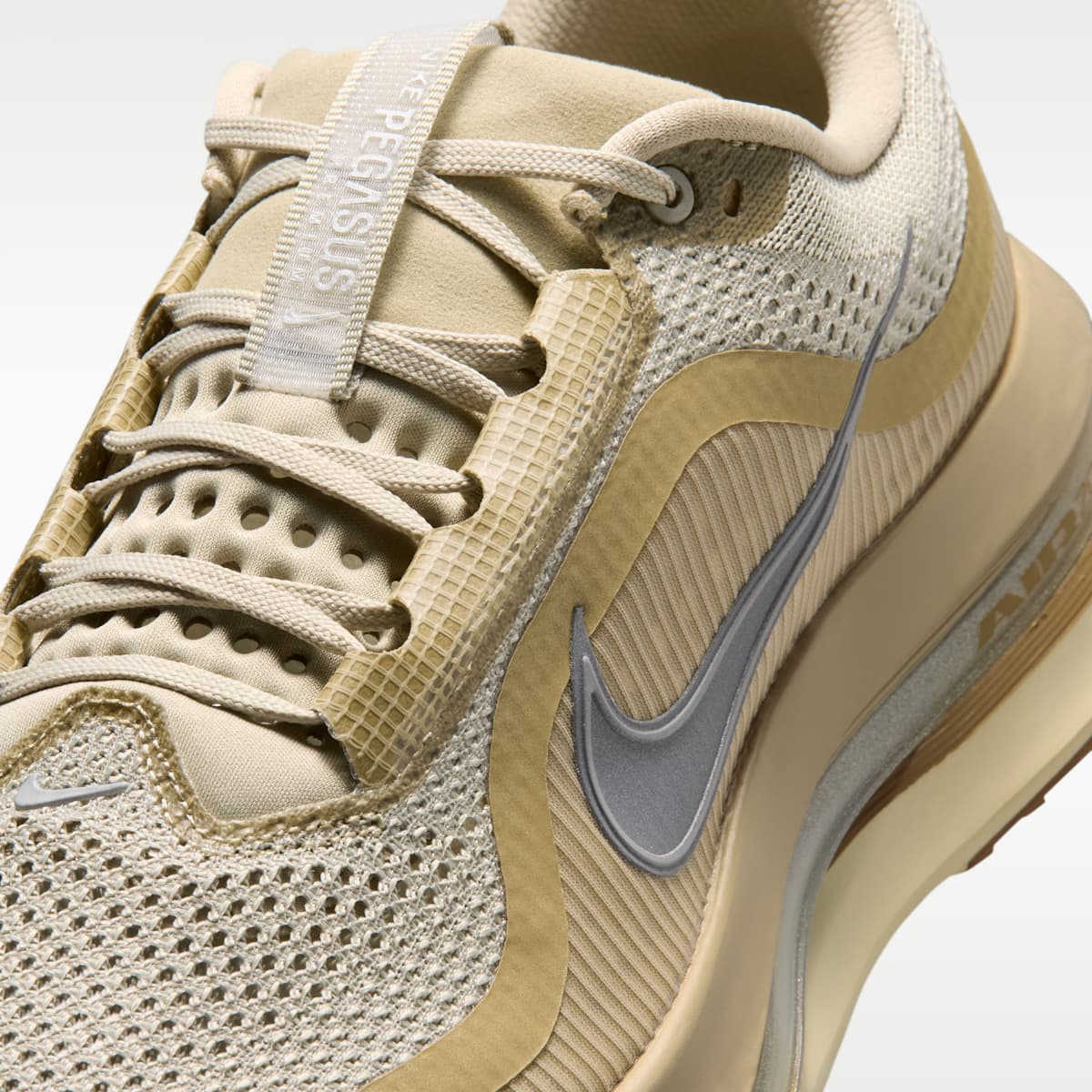 Nike Pegasus Premium Men's Road Running Shoes - Desert Khaki/Light Khaki/Filbert/Metallic Silver - Image 7