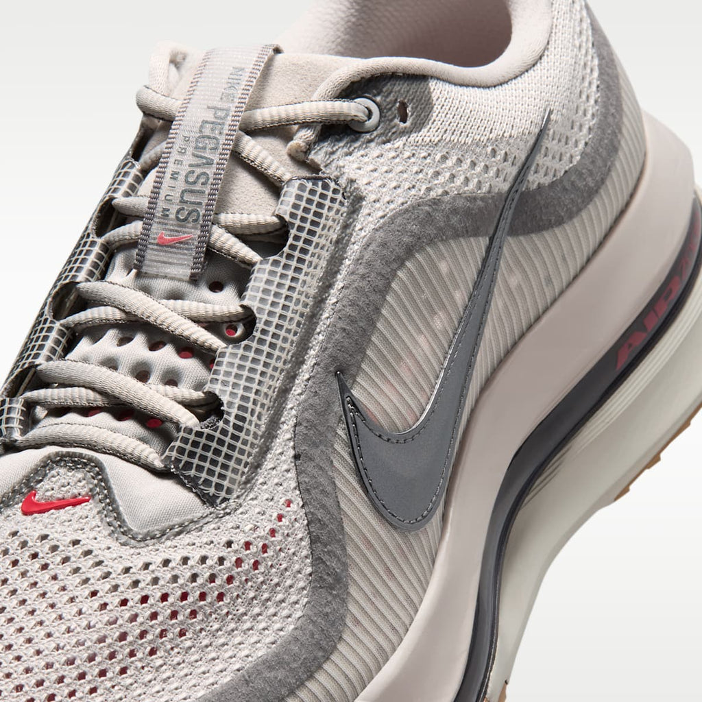 Nike Pegasus Premium  Men's Road Running Shoes - Light Iron Ore/Flat Pewter/Yellow Ochre/Metallic Dark Grey - Image 7