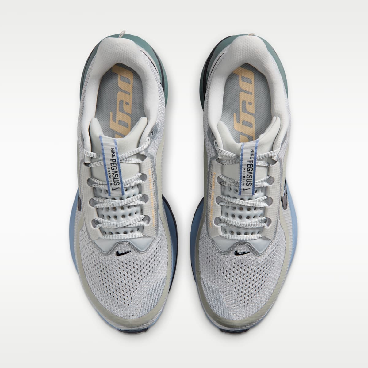 Nike Pegasus Premium Men's Road Running Shoes - Grey Mist/Mineral Slate/Work Blue/Dark Obsidian - Image 4