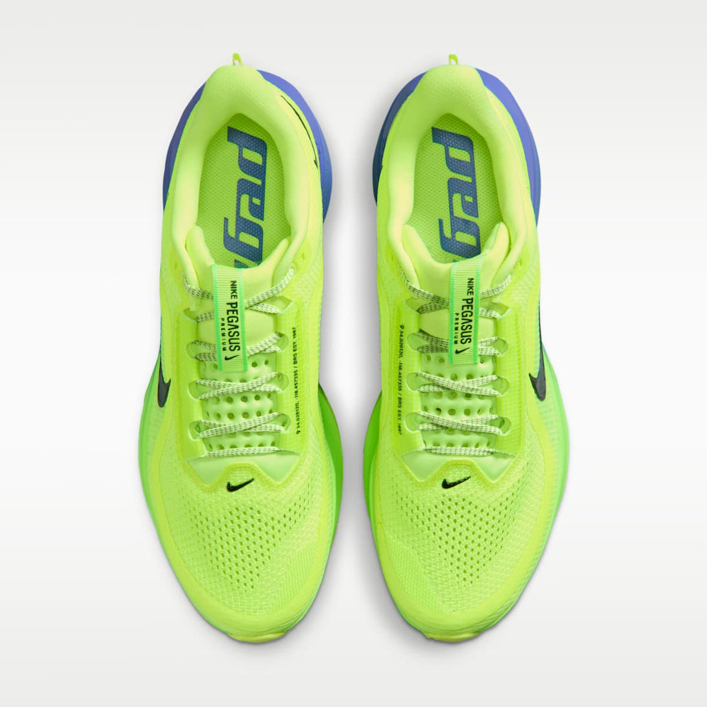 Nike Pegasus Premium Men's Road Running Shoes - Volt Ice/Lime Blast/Sapphire/Black Spruce - Image 4