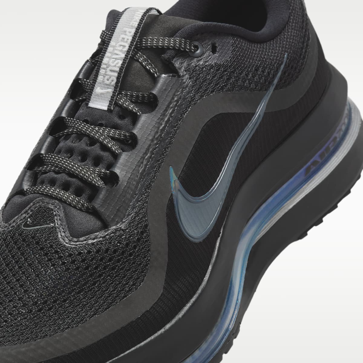 Nike Pegasus Premium Men's Road Running Shoes - Black/Metallic Silver/Black - Image 7