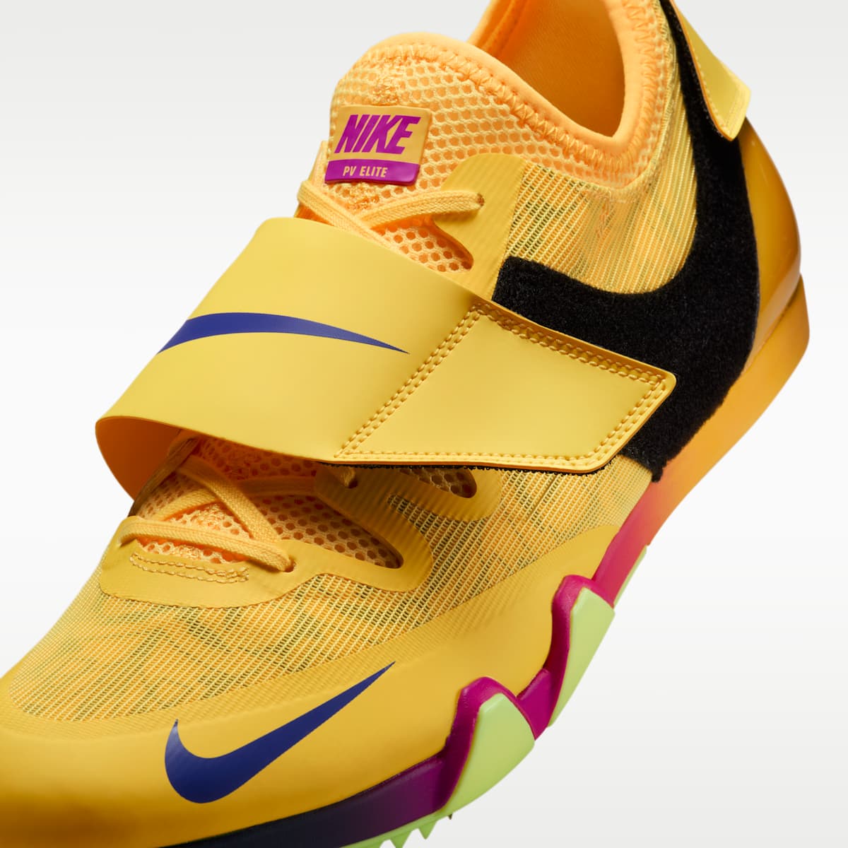 Nike Pole Vault Elite Track & Field Jumping Spikes - Citron Pulse/Volt Ice/Vivid Purple/Indigo Burst - Image 8