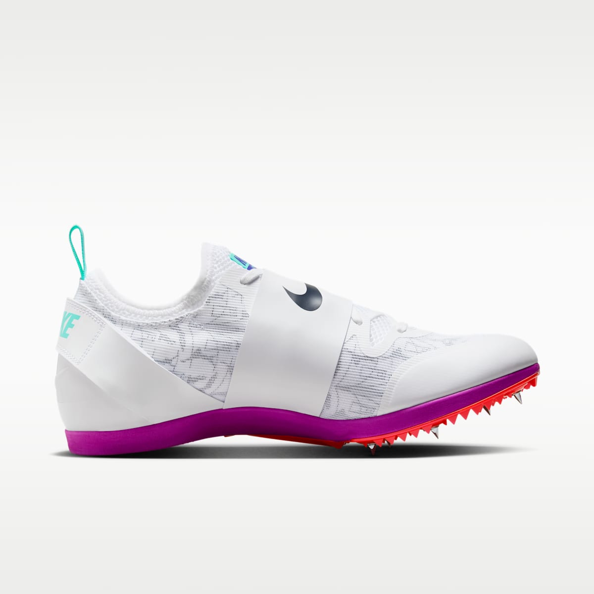 Nike Pole Vault Elite Track & Field Jumping Spikes - White/Teal Tint/Fire Pink/Obsidian - Image 3