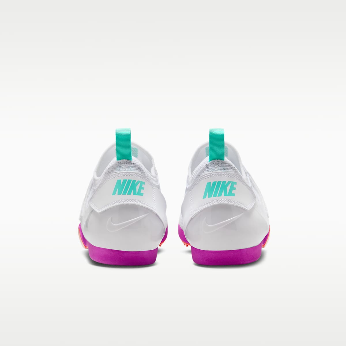 Nike Pole Vault Elite Track & Field Jumping Spikes - White/Teal Tint/Fire Pink/Obsidian - Image 6