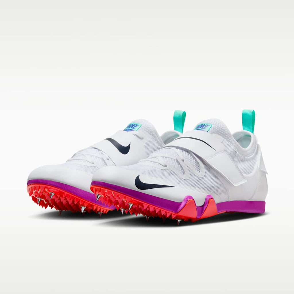 Nike Pole Vault Elite Track & Field Jumping Spikes - White/Teal Tint/Fire Pink/Obsidian - Image 5