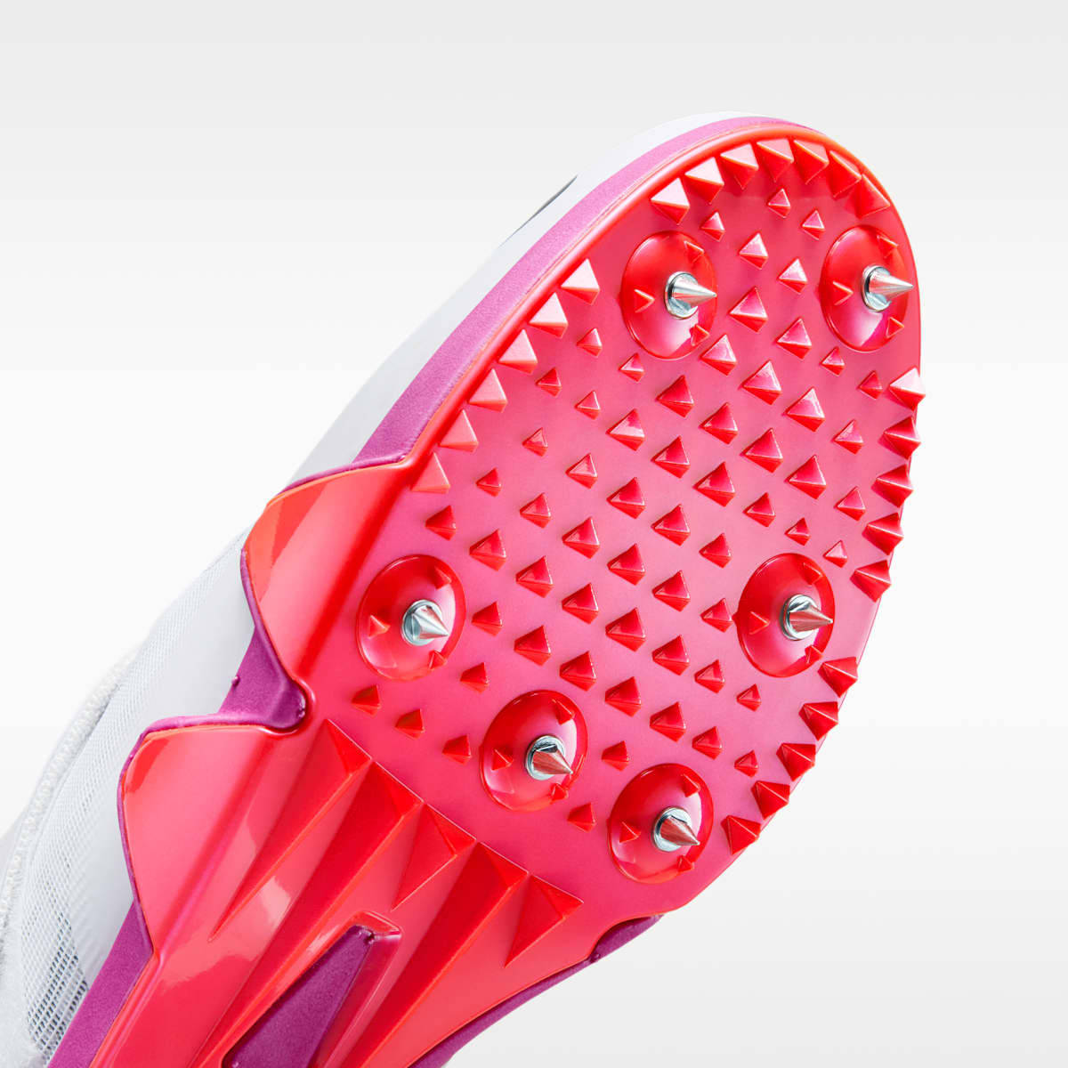 Nike Pole Vault Elite Track & Field Jumping Spikes - White/Teal Tint/Fire Pink/Obsidian - Image 7