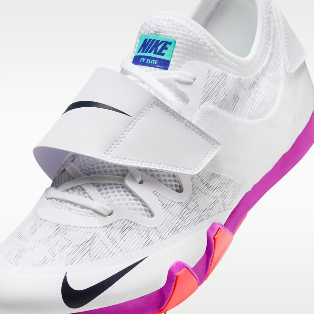 Nike Pole Vault Elite Track & Field Jumping Spikes - White/Teal Tint/Fire Pink/Obsidian - Image 8