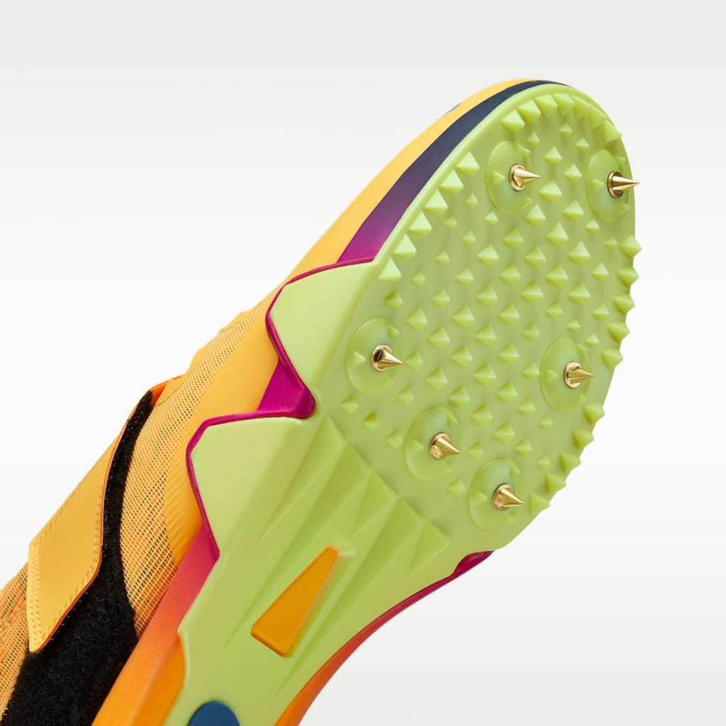 Nike Pole Vault Elite Track & Field Jumping Spikes - Citron Pulse/Volt Ice/Vivid Purple/Indigo Burst - Image 7