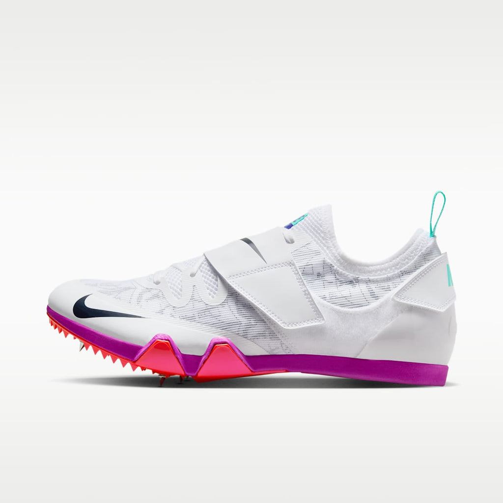 Nike Pole Vault Elite Track & Field Jumping Spikes - White/Teal Tint/Fire Pink/Obsidian - Image 1